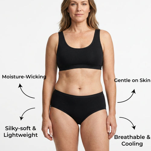 Bamboo-Fiber Ultra-Soft & Breathable Panties (Hipster)